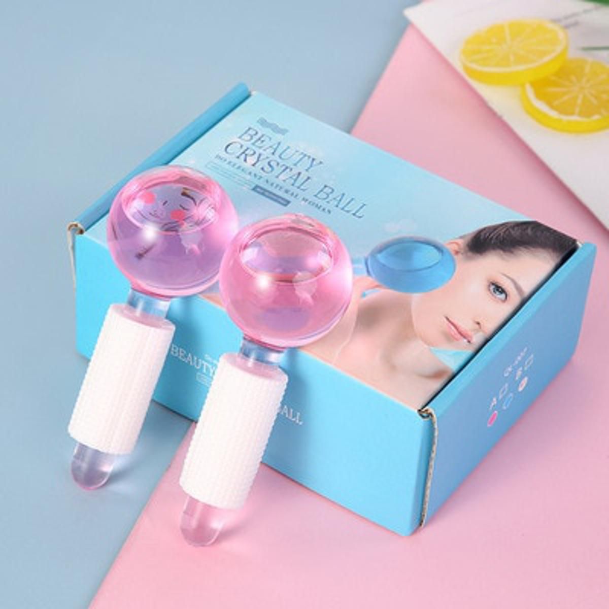 Beauty Crystal Ball Facial Cooling Ice Globes Water Wave For Face and Eye massage