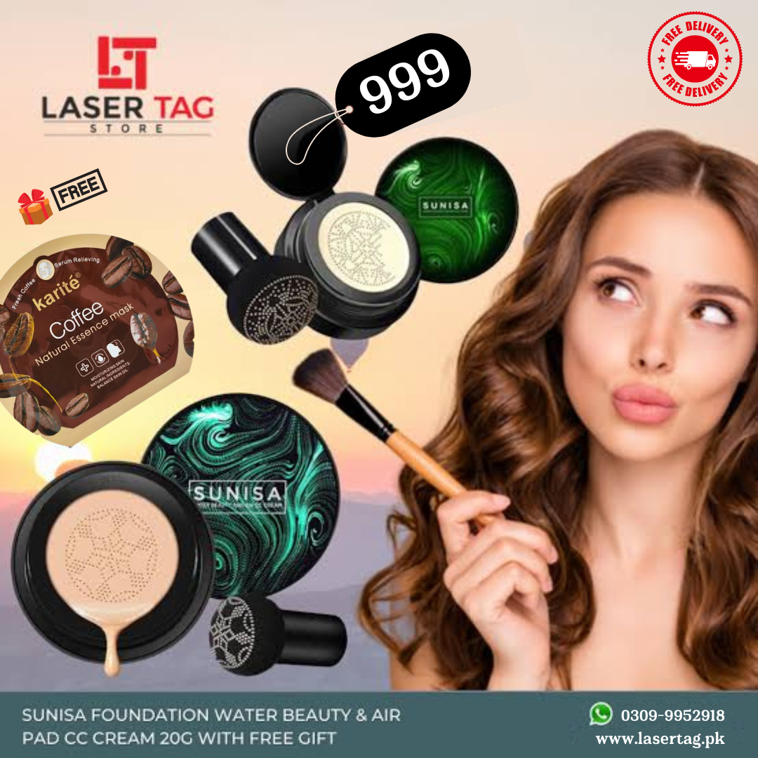 Sunisa Foundation Water Beauty Air Pad CC Cream lasertag.pk