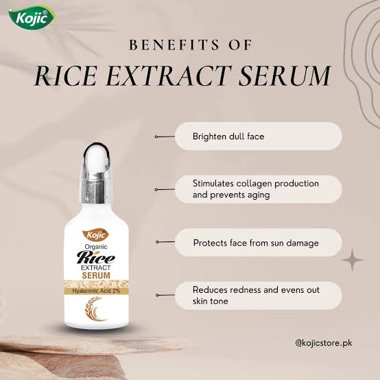 Kojic organic rice serum