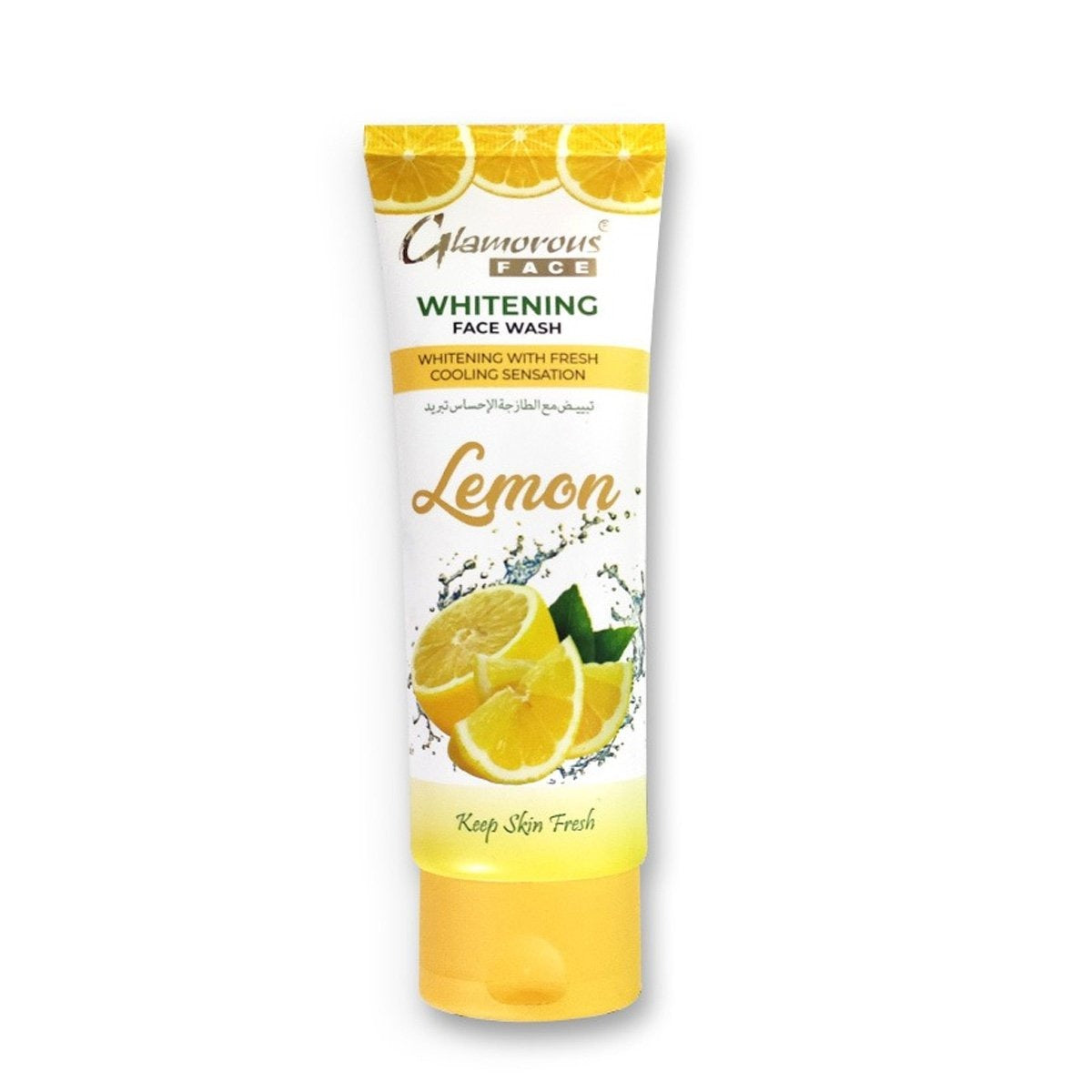 Glamorous Face Whitening Face Wash Lemon Cooling Sensation 100g freeshipping - lasertag.pk
