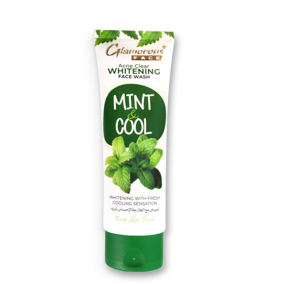 Glamorous Face Whitening Face Wash Mint & Cool Acne Clear Whitening 100g freeshipping - lasertag.pk