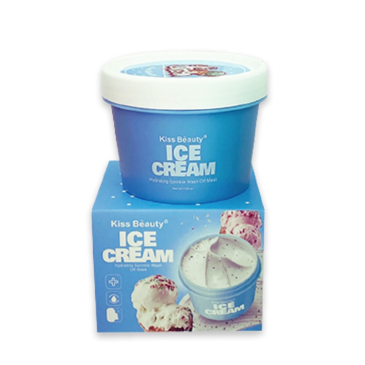 Kiss Beauty Ice Cream Hydrating Spinkle Wash Off Mask 100ml 1091-03B freeshipping - lasertag.pk