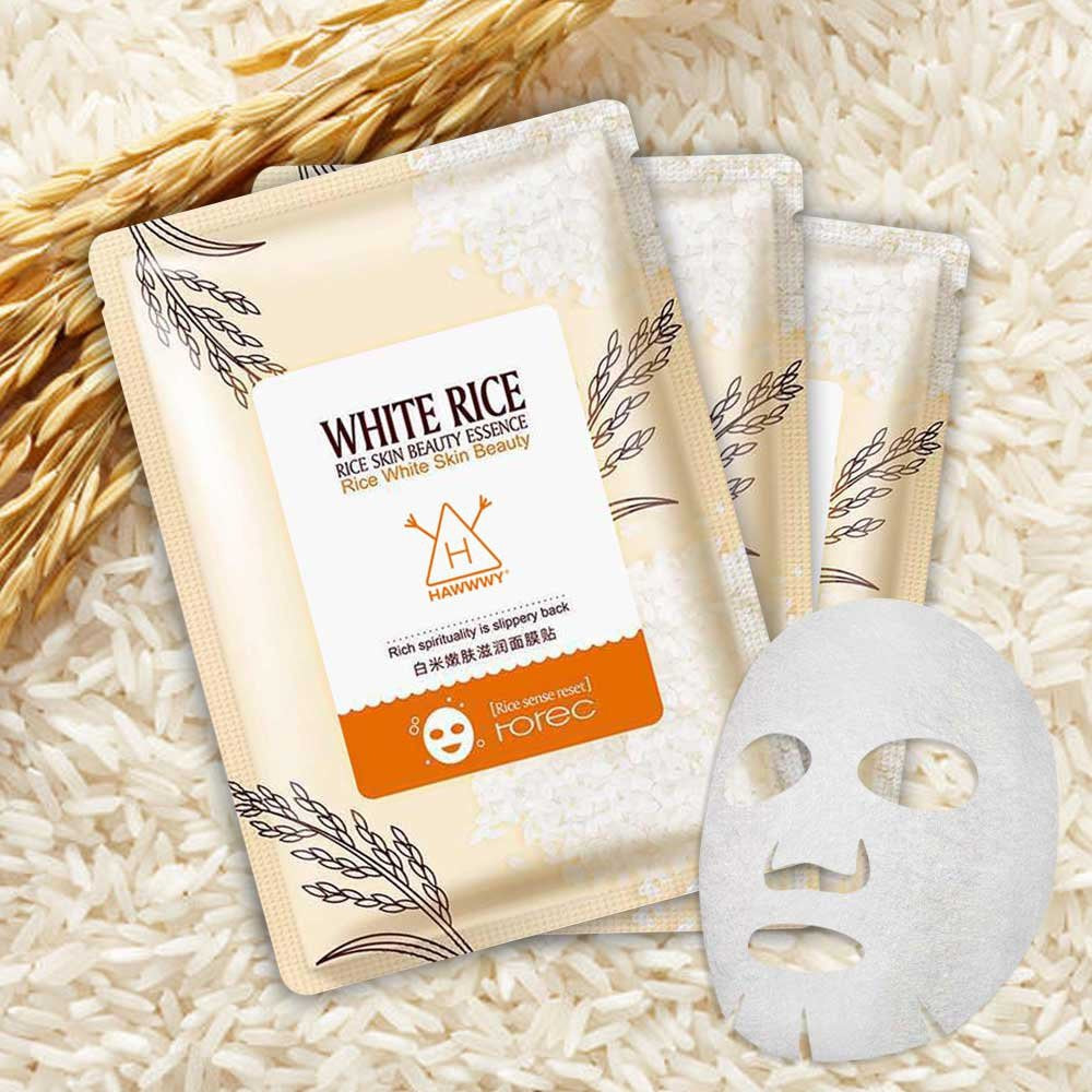 Deal : 4 Rorec Rice serum + Rice sheet mask