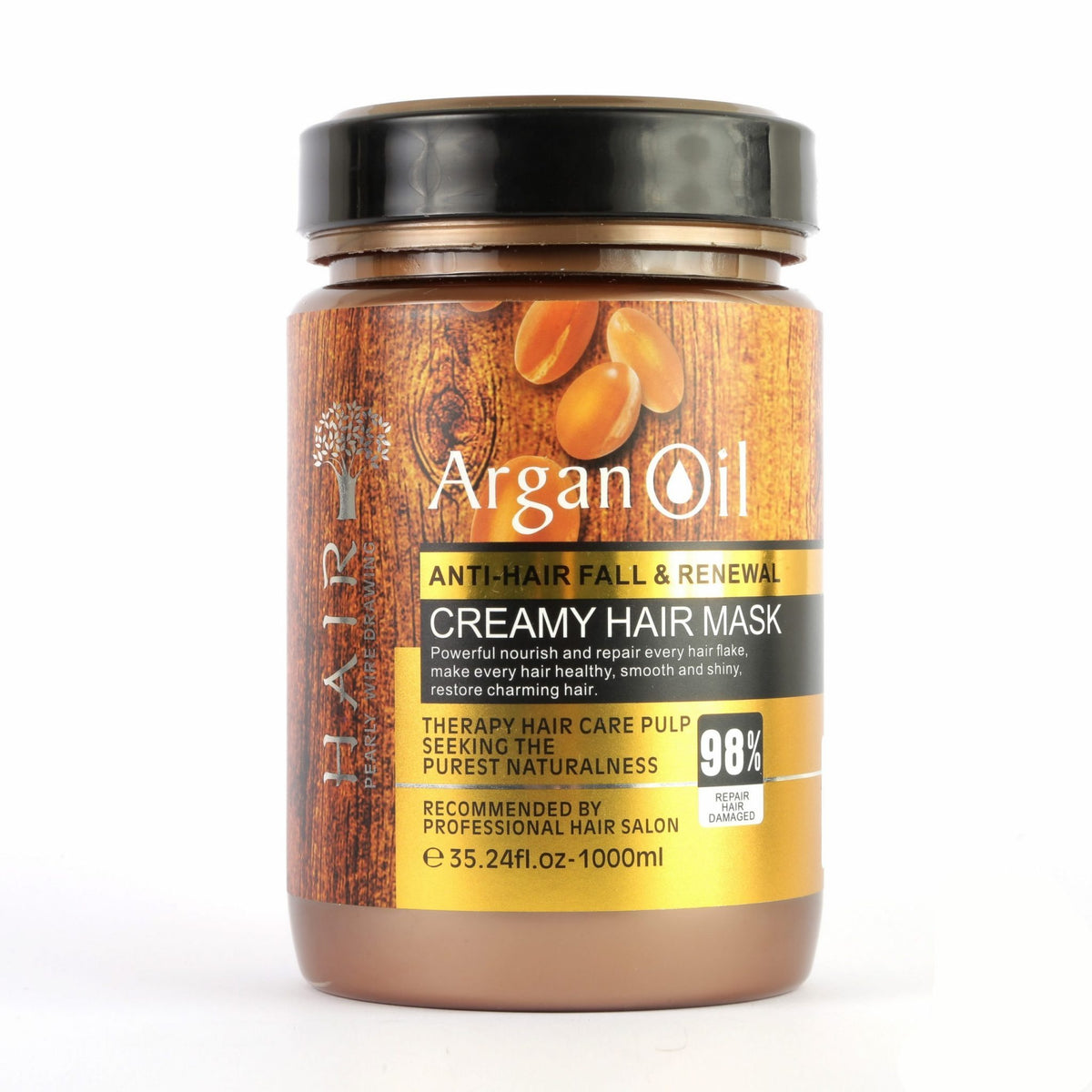 Argan Oil Anti Hair Fall &amp; Renewal Creamy Hair Mask 1Kg freeshipping - lasertag.pk