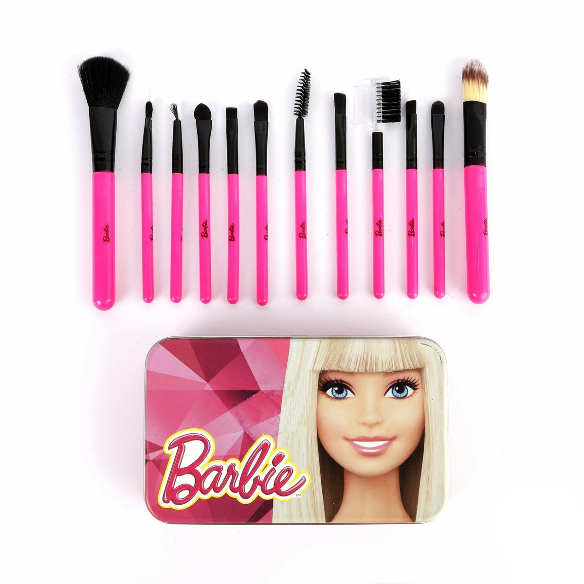Barbie Brush Set 12Pcs Pink freeshipping - lasertag.pk