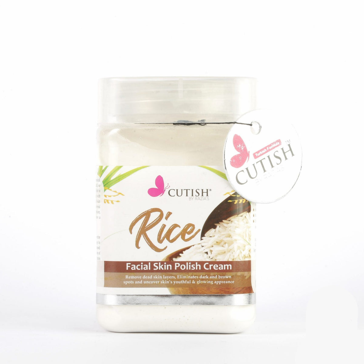Cutish Rice Facial Skin Polish Cream 300g freeshipping - lasertag.pk