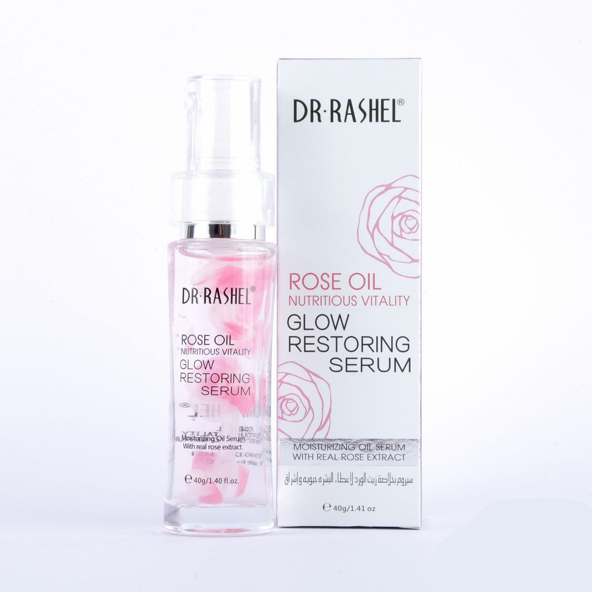 Dr Rashel Rose Oil Nutritious Vitality Glow Restoring Serum 40g freeshipping - lasertag.pk