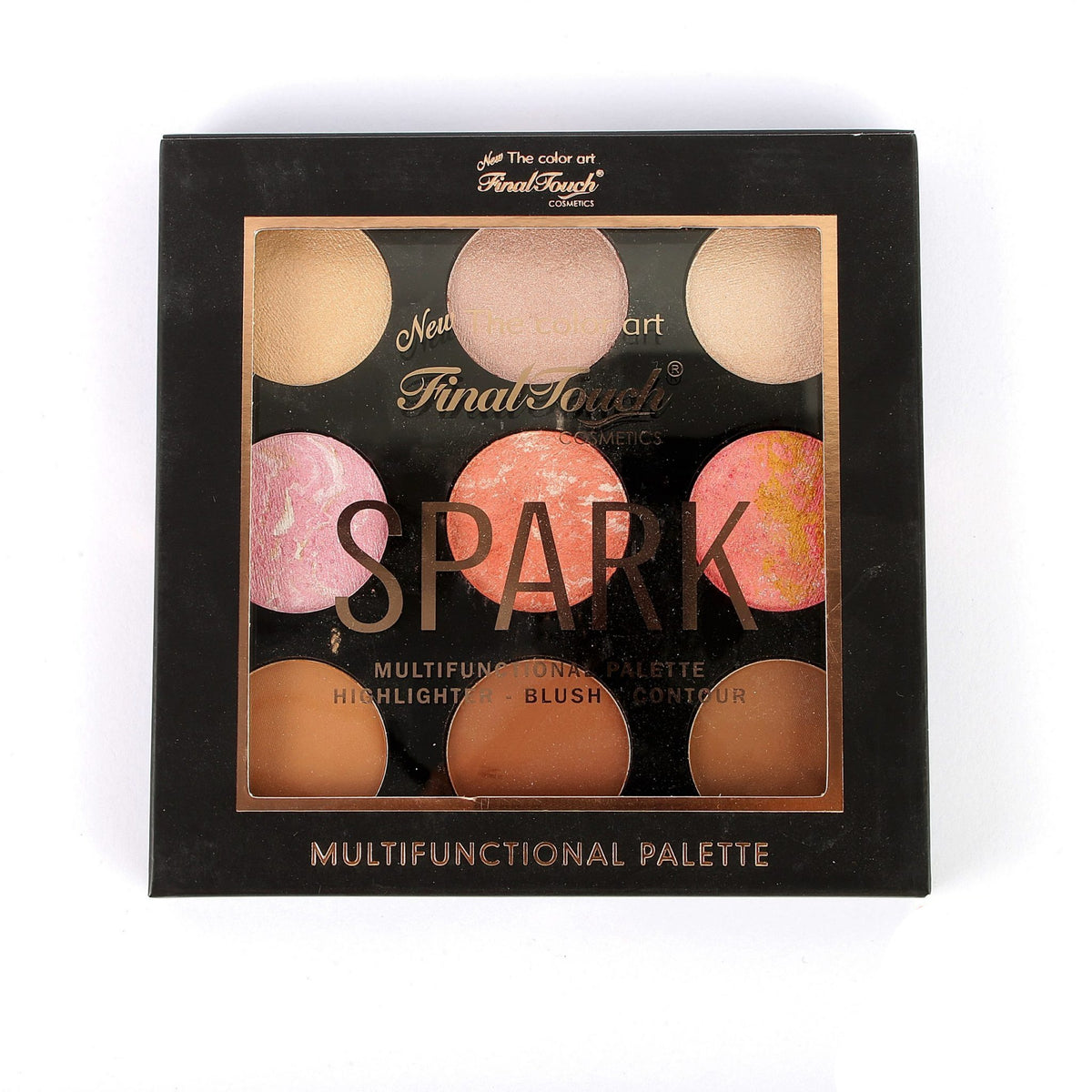 Final Touch Spark Multifunctional Palette Highlighter - Blush - Contour 22.5g 01 freeshipping - lasertag.pk