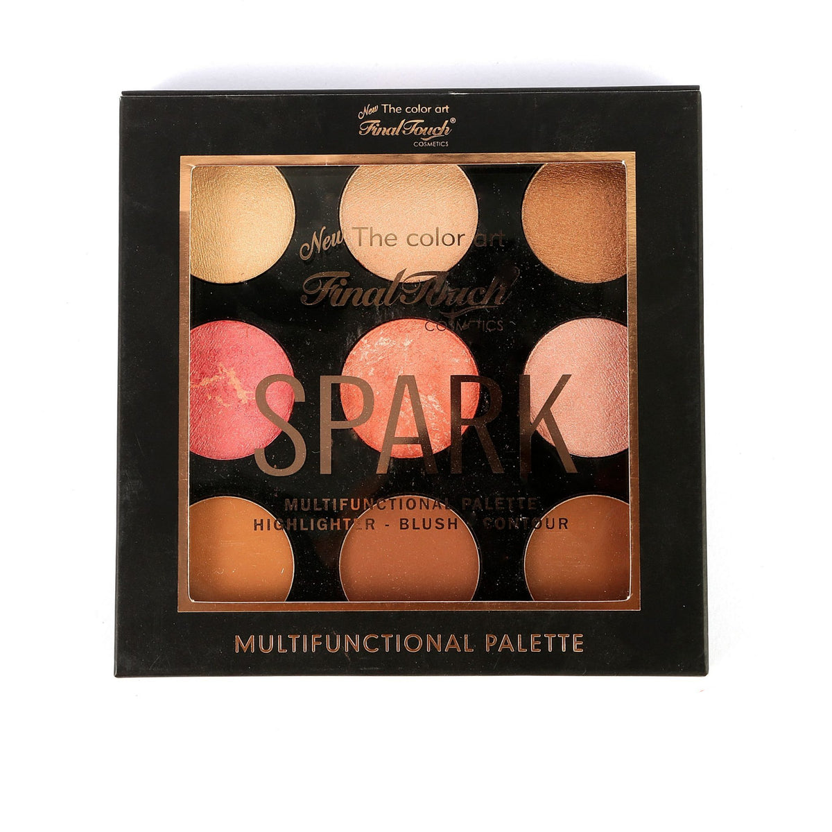 Final Touch Spark Multifunctional Palette Highlighter - Blush - Contour 22.5g 02 freeshipping - lasertag.pk