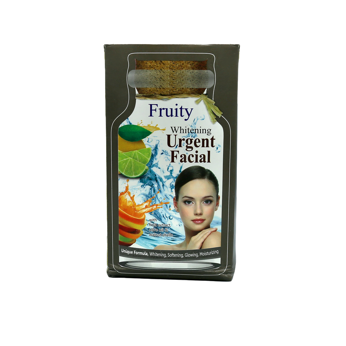 Fruity Whitening Urgent Facial With Fruit Extract Olive Oil &amp; Walnut Shells 25g freeshipping - lasertag.pk