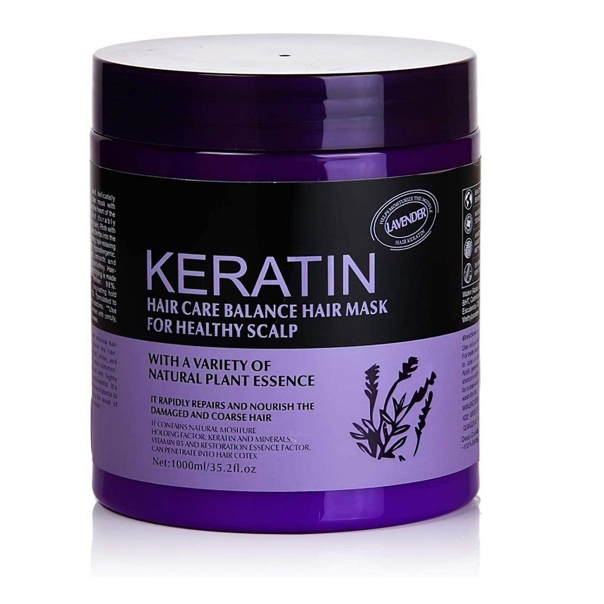 Keratin Hair Care Balance Keratin Hair Mask For Healthy Scalp Lavender 1Kg freeshipping - lasertag.pk