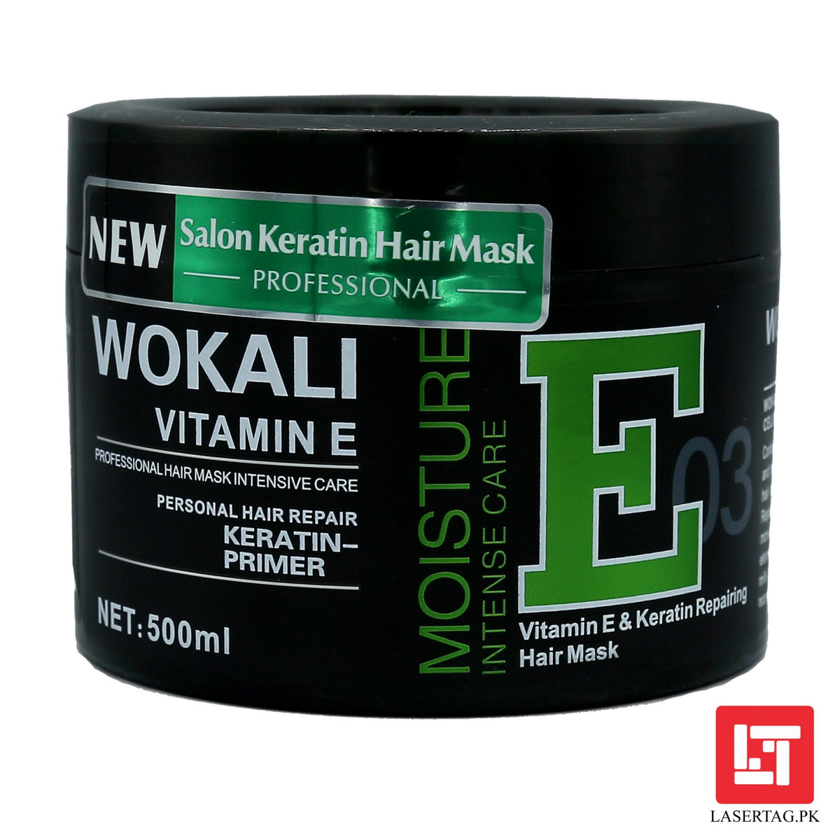 Wokali Hair Mask Vitamin E Moisture Intense Care Keratin Primer Green 500g freeshipping - lasertag.pk
