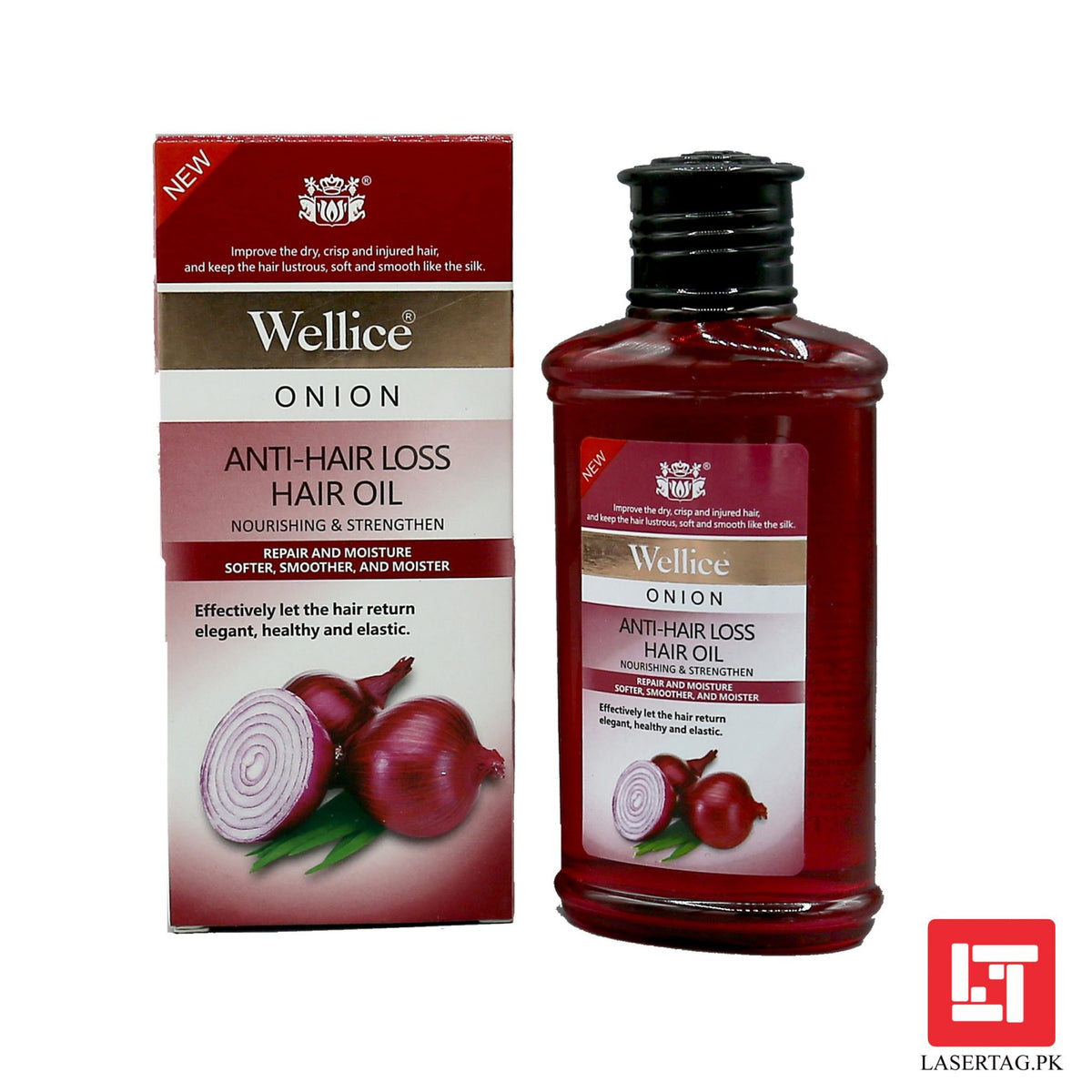 Wellice Onion Anti Hair Loss Oil Imported Onion Oil Nourishing &amp; Strengthen 150ml freeshipping - lasertag.pk