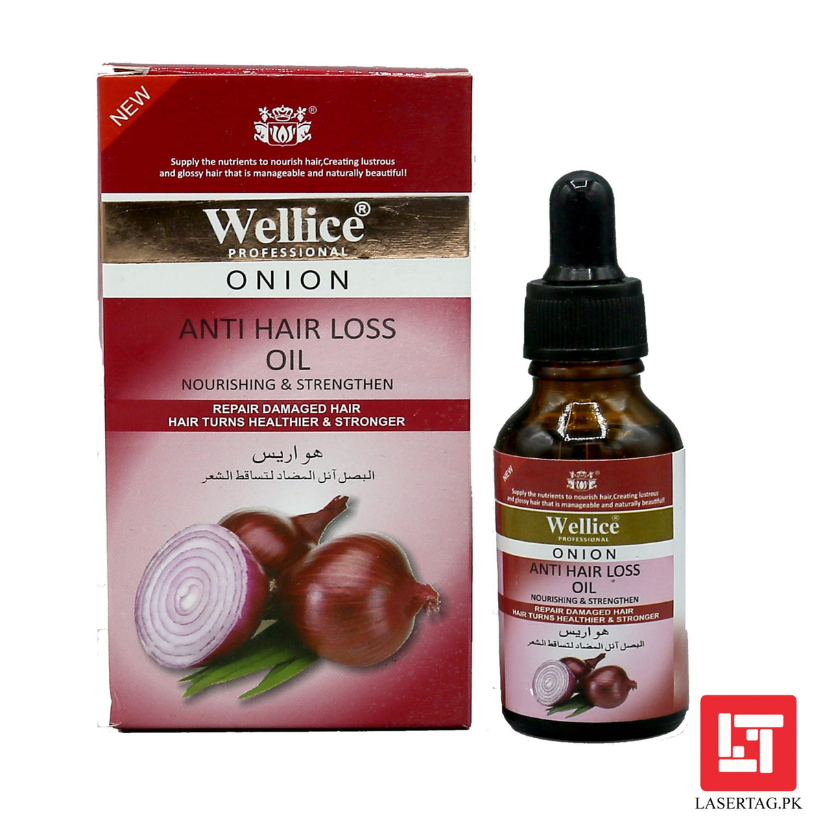 Wellice Onion Anti Hair Loss Oil Onion Oil Nourishing &amp; Strengthen 30ml freeshipping - lasertag.pk