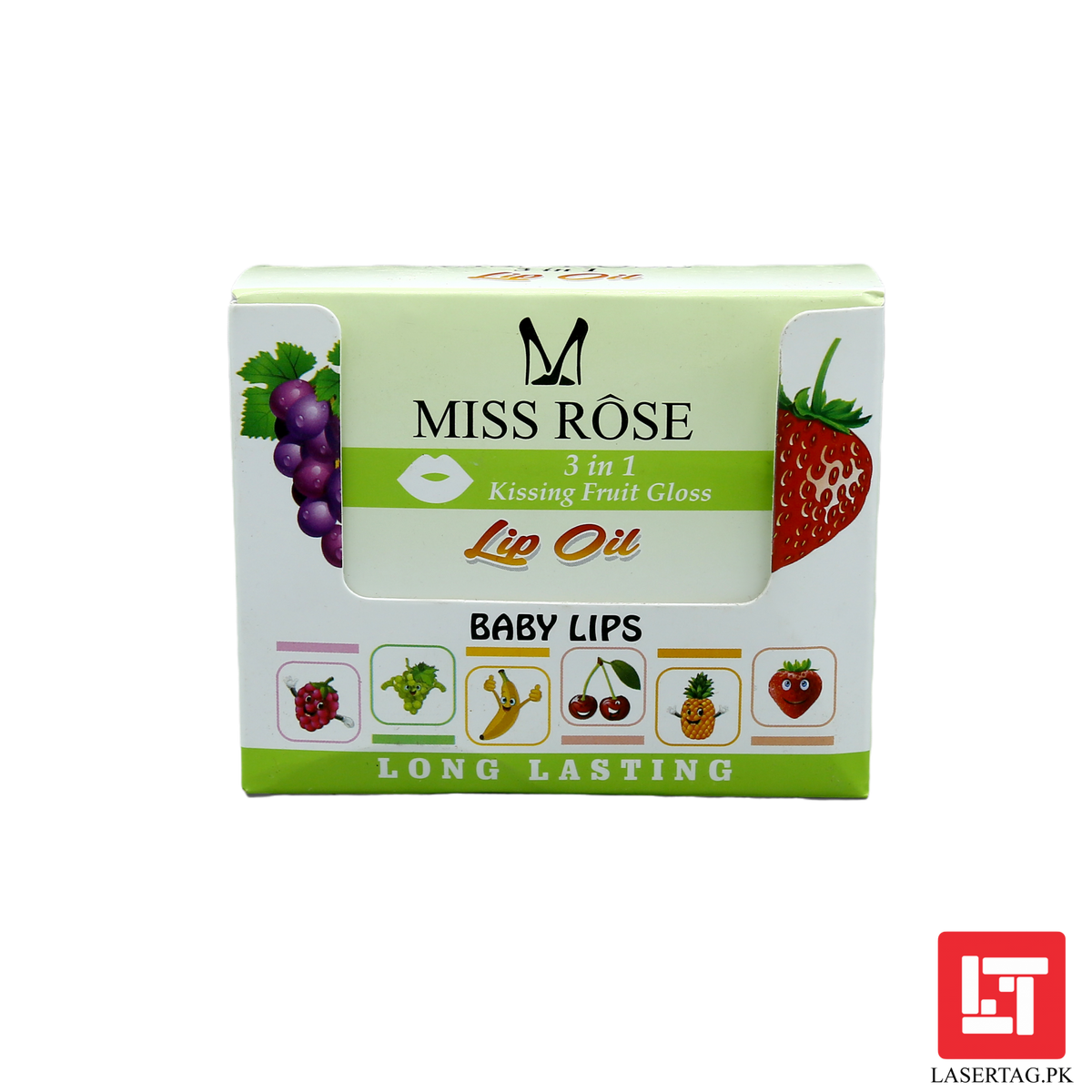 Miss Rose 3 In 1 Kissing Fruit Gloss Lip Oil 5ml freeshipping - lasertag.pk