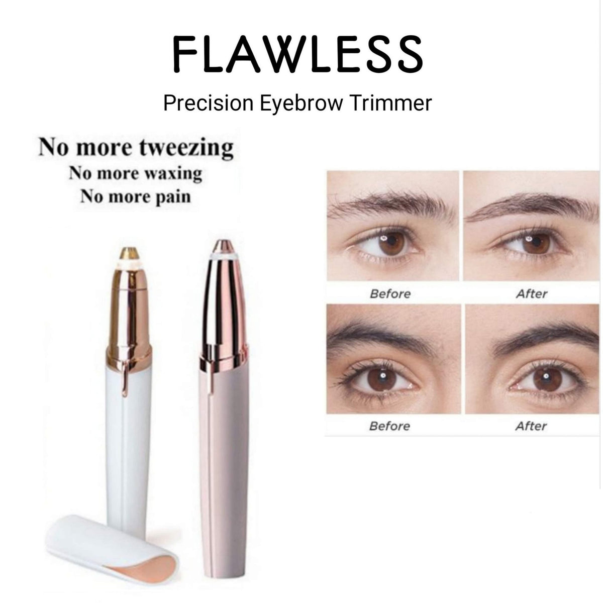 Flawless Eyebrows Hair Remover freeshipping - lasertag.pk
