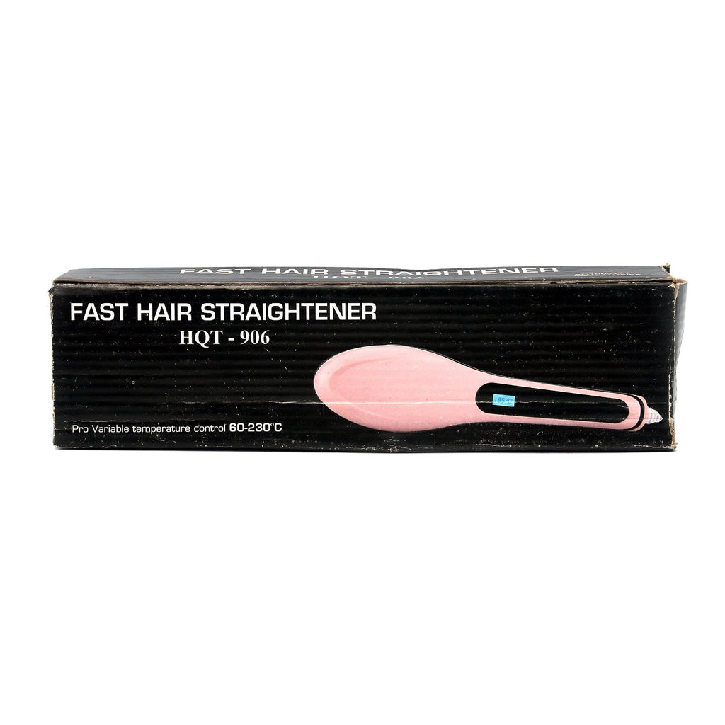 Fast Hair Brush Straightener HQT 906 Pro Variable Temperature Control lasertag.pk