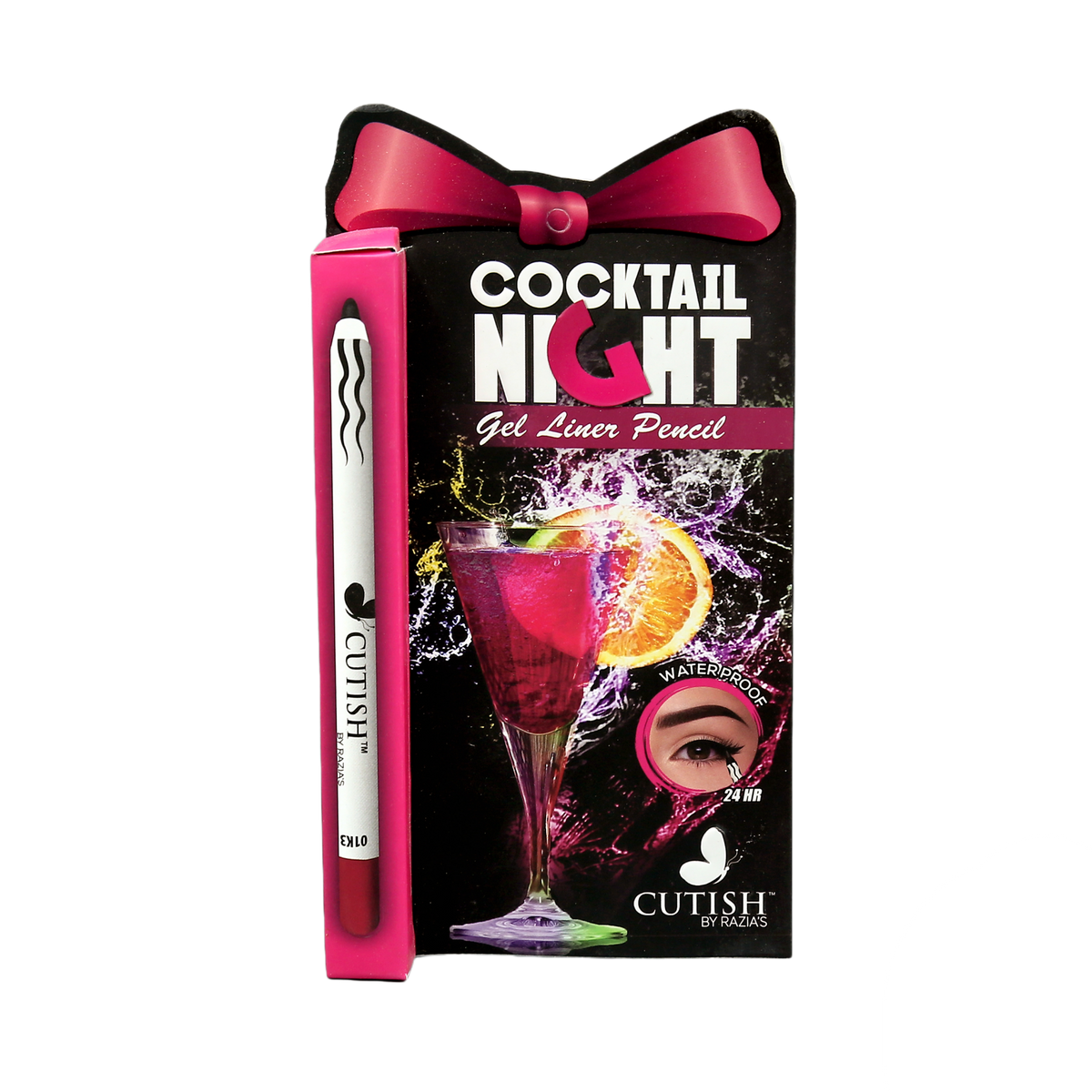 Cutish Cocktail Night Gel Liner Pencil Waterproof freeshipping - lasertag.pk