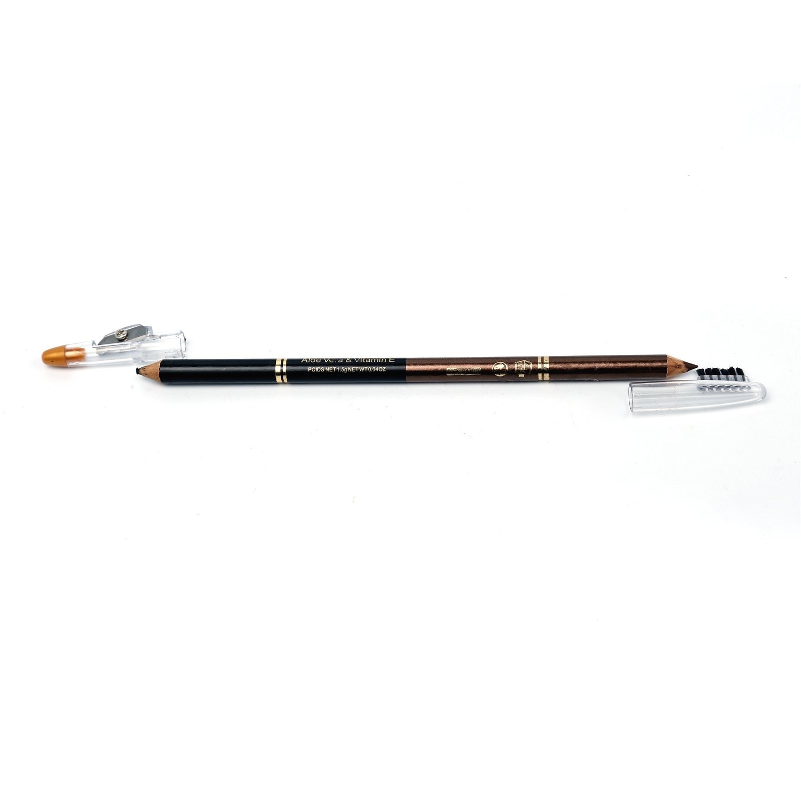 FRS Eye & Lip Liner Pencil 2 in 1 Sharpner with Brush Brown and Black freeshipping - lasertag.pk