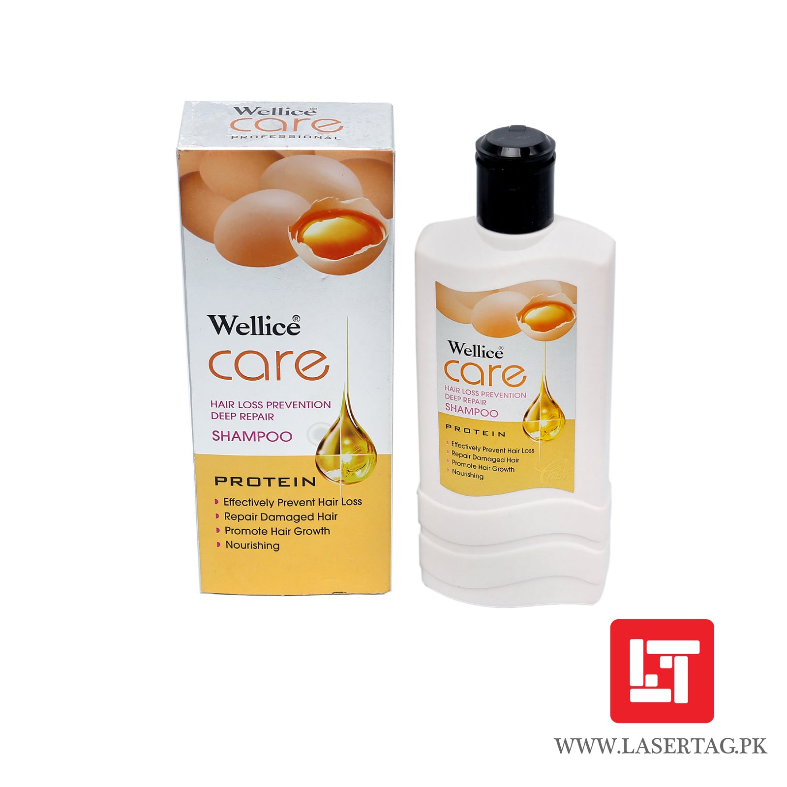 Wellice 3in1 Double Care Soft Nourishing Shampoo For Smooth Repair Hair With Egg 400g freeshipping - lasertag.pk