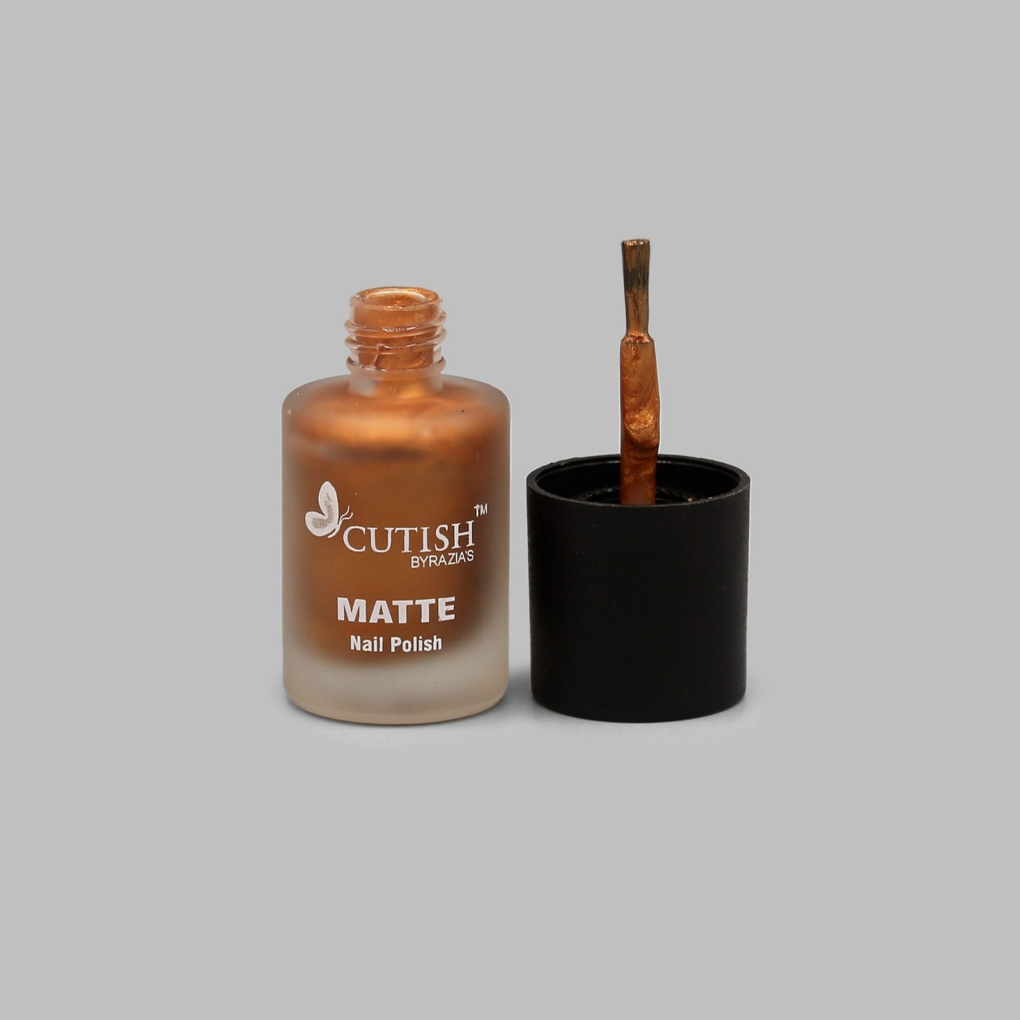 Cutish Matte Nail Paint Color Cosmetics 5921 Nail Polish Shiny Brown shade 44 freeshipping - lasertag.pk