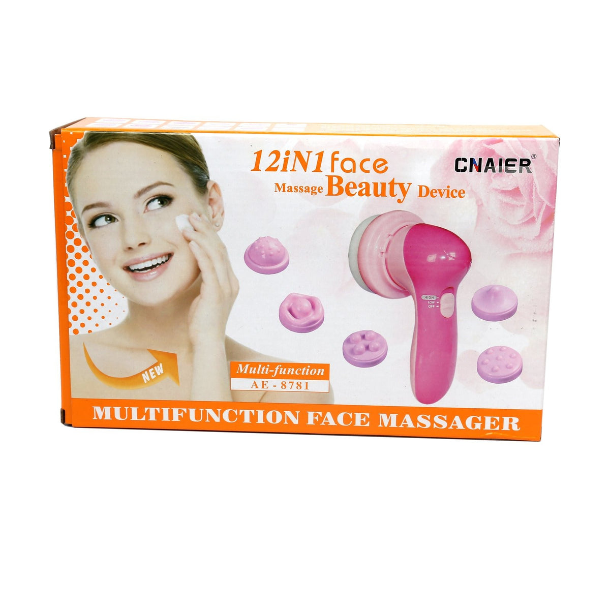 Cnaier Massager 12 in 1 Face Massage Beauty Device AA Battery Operated freeshipping - lasertag.pk