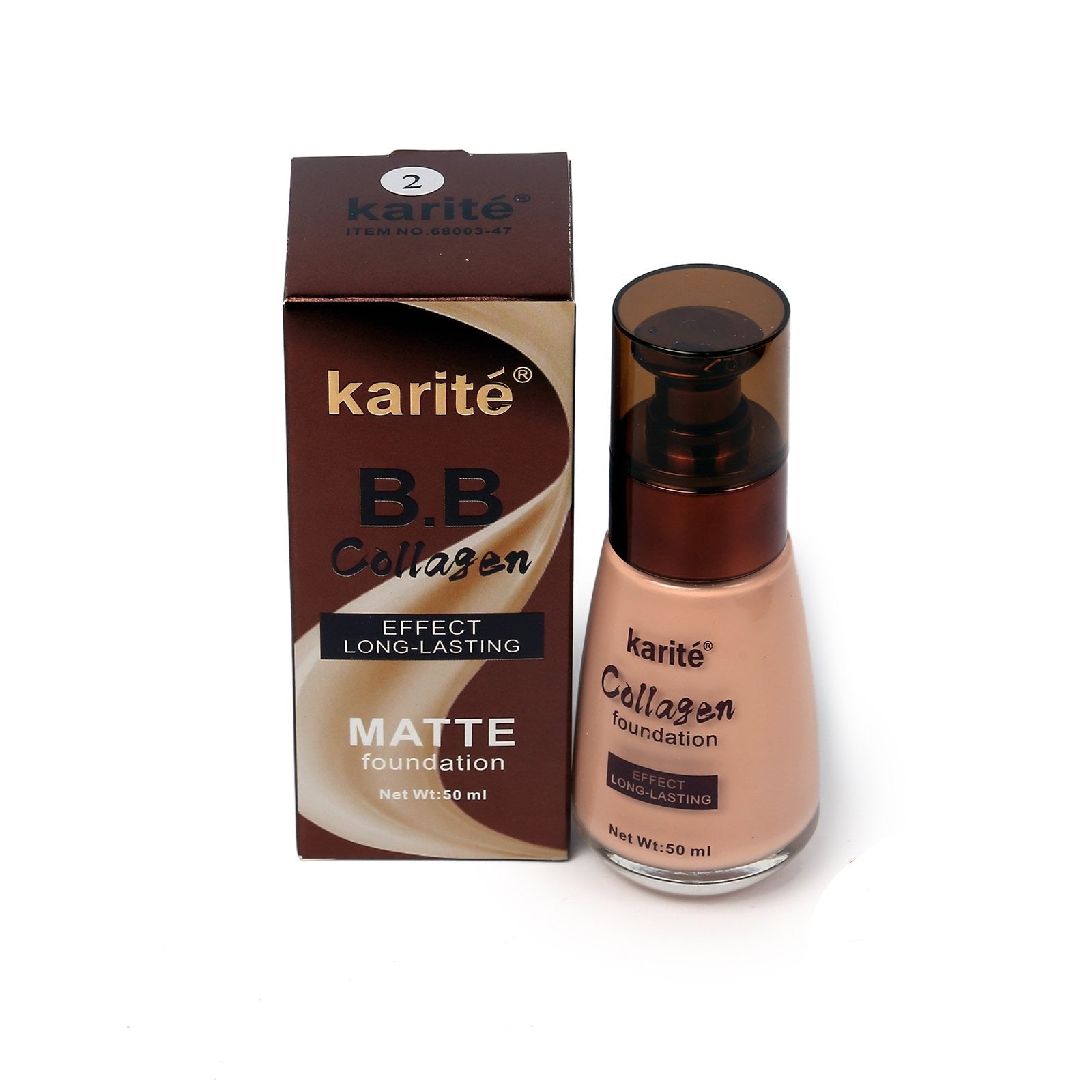 Karite Long Lasting Matte Foundation BB Collagen Shade 2 50ml freeshipping - lasertag.pk