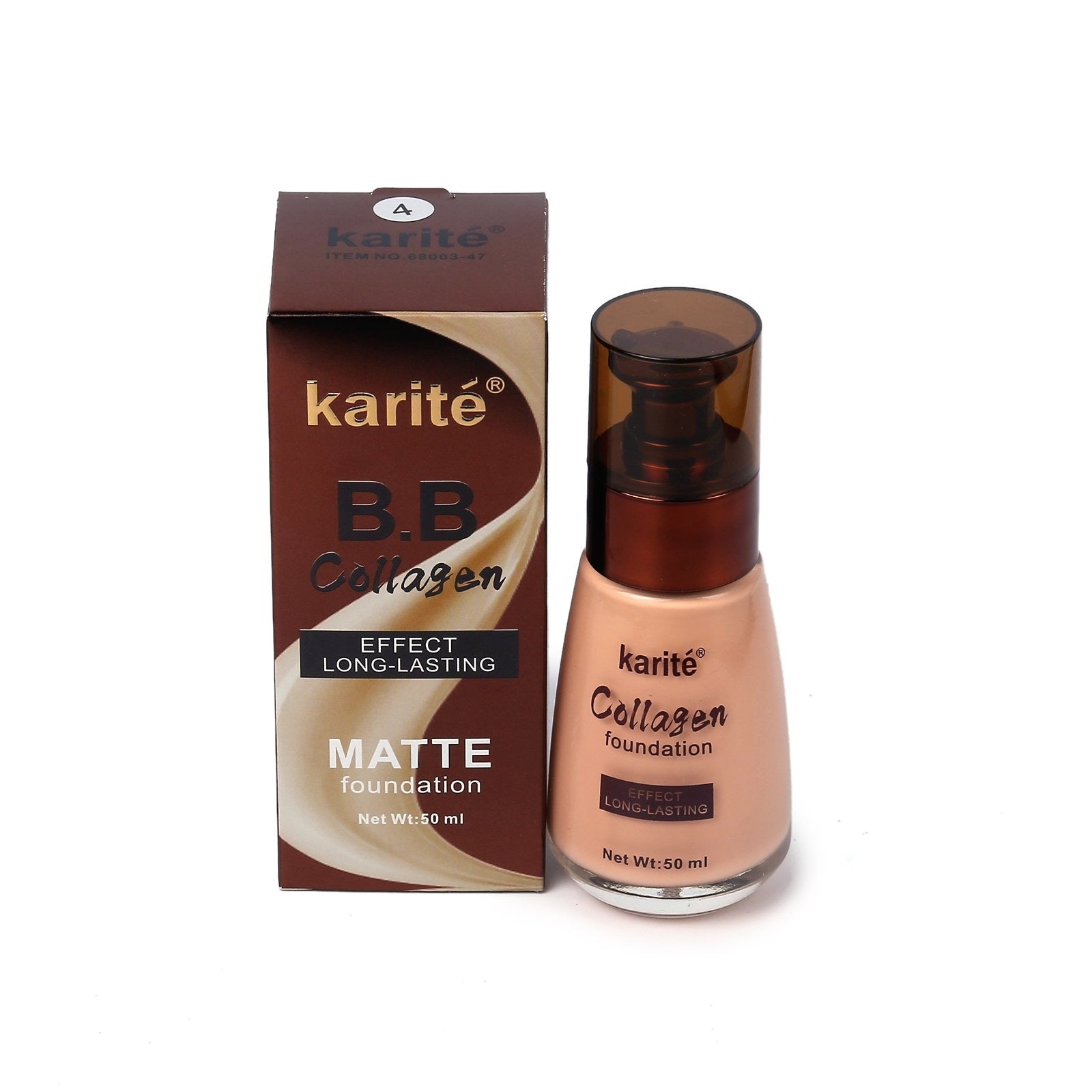 Karite Long Lasting Matte Foundation BB Collagen Shade 4 50ml freeshipping - lasertag.pk