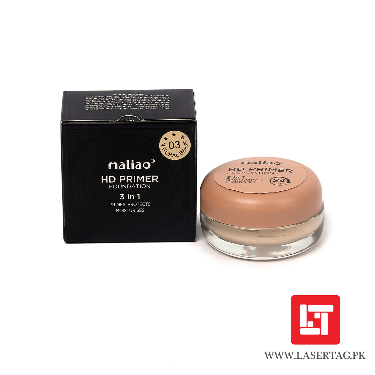 Maliao HD Primer Foundation 3 In 1 Primes, Protects, Moisturises Natural Beige M227-03 20g freeshipping - lasertag.pk