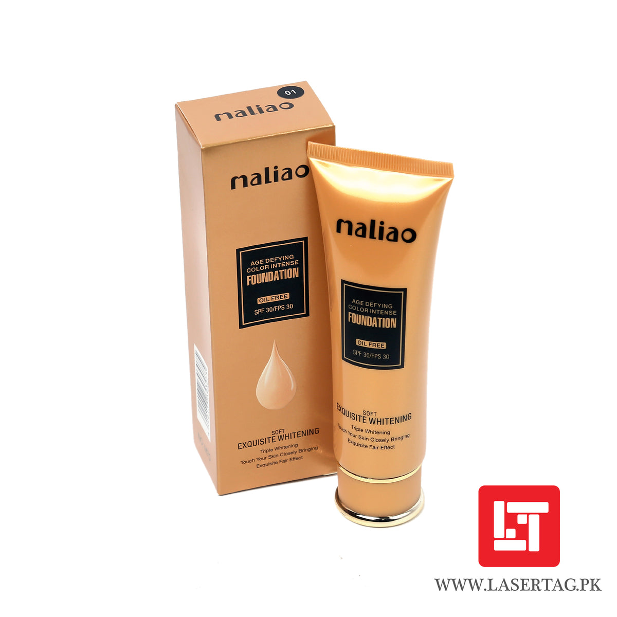 Maliao Age Defying Color Intense Foundation Oil Free Soft Exquisite Whitening M70-01 80g freeshipping - lasertag.pk