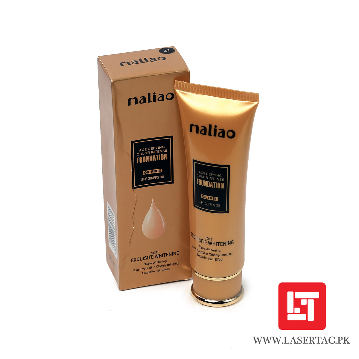 Maliao Age Defying Color Intense Foundation Oil Free Soft Exquisite Whitening M70-02 80g freeshipping - lasertag.pk
