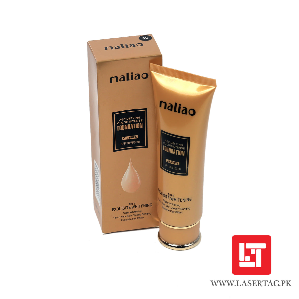 Maliao Age Defying Color Intense Foundation Oil Free Soft Exquisite Whitening M70-03 80g freeshipping - lasertag.pk