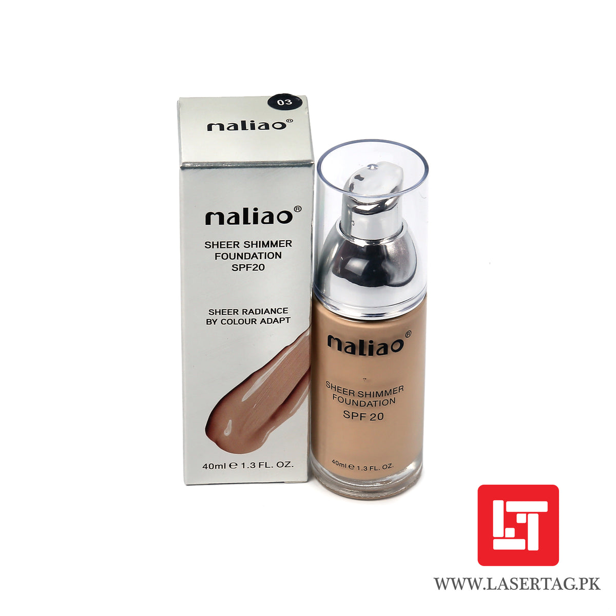 Maliao Sheer Shimmer Foundation 20 Sheer Radiance By Colour Adapt M28-03 40ml freeshipping - lasertag.pk