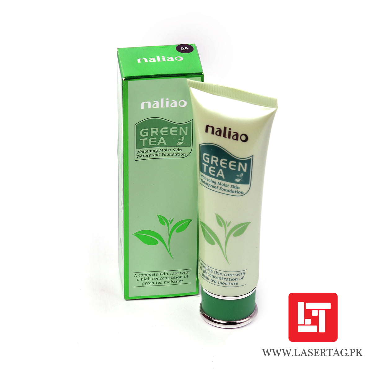 Maliao Green Tea Whitening Moist Skin Waterproof Foundation M104-04 80g freeshipping - lasertag.pk