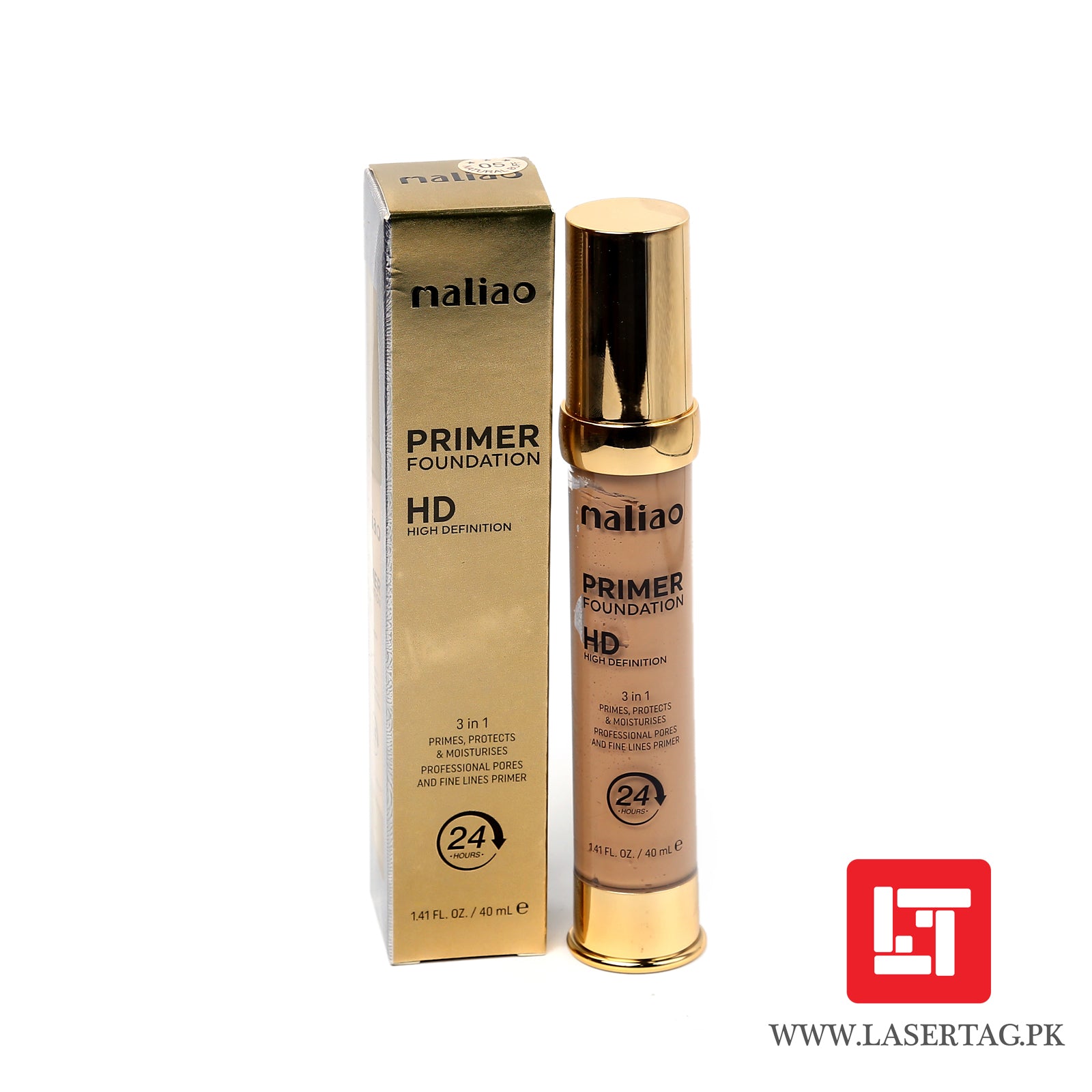 Maliao Primer Foundation HD High Definition 3 In 1 PRimes, Protects & Moisturises Natural Buff M175-05 40ml freeshipping - lasertag.pk