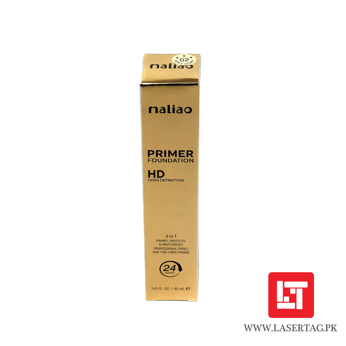 Maliao Primer Foundation HD High Definition 3 In 1 PRimes, Protects &amp; Moisturises Soft Ivory M175-02 40ml freeshipping - lasertag.pk