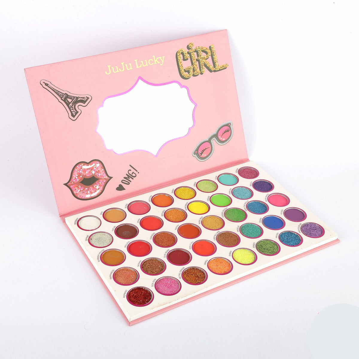 Juju Lucky Beautiful Girl Eyeshadow 40 Different Shades freeshipping - lasertag.pk