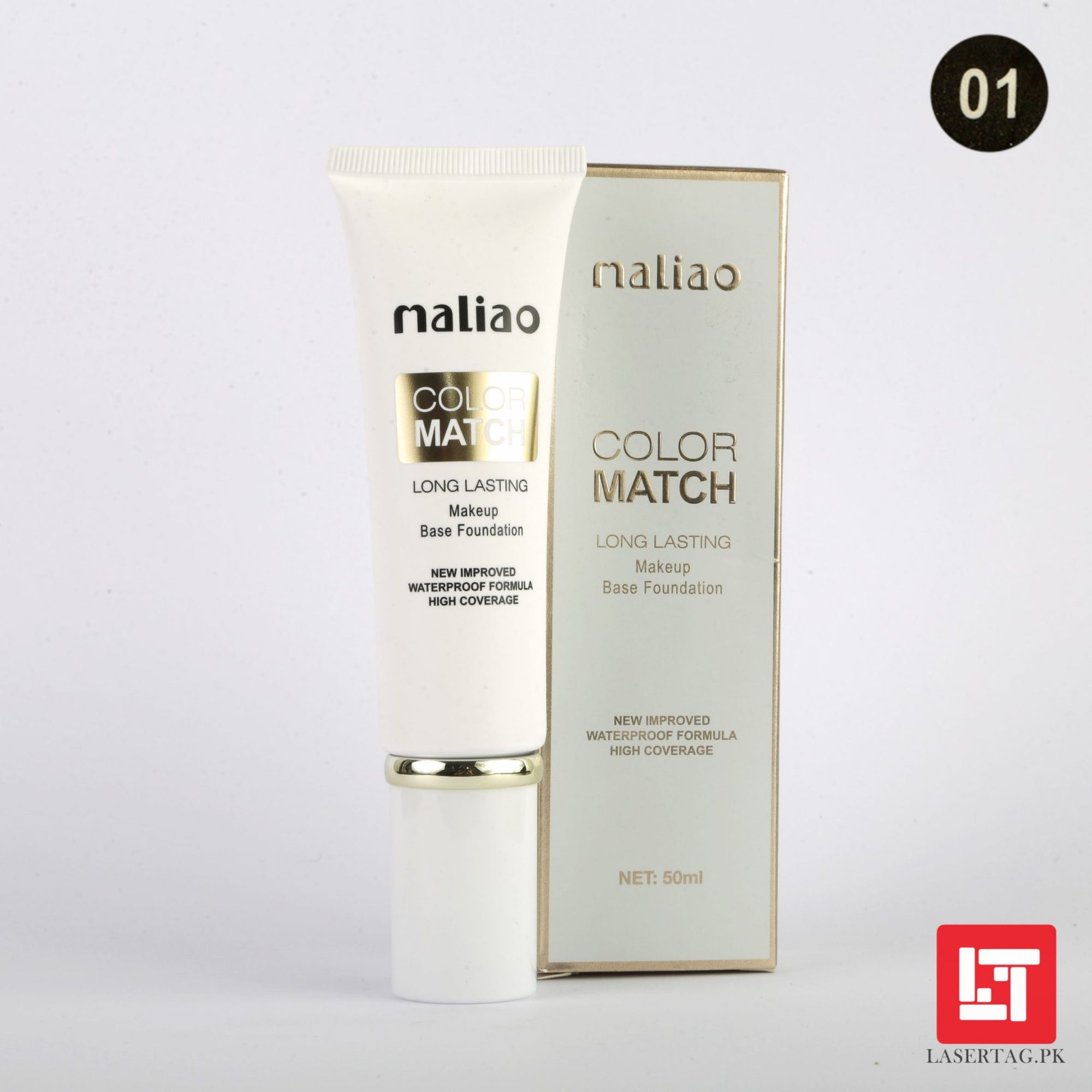 Maliao Color Match Long Lasting Makeup Base Foundation New Improved Waterproof Formula M109-01 50ml freeshipping - lasertag.pk