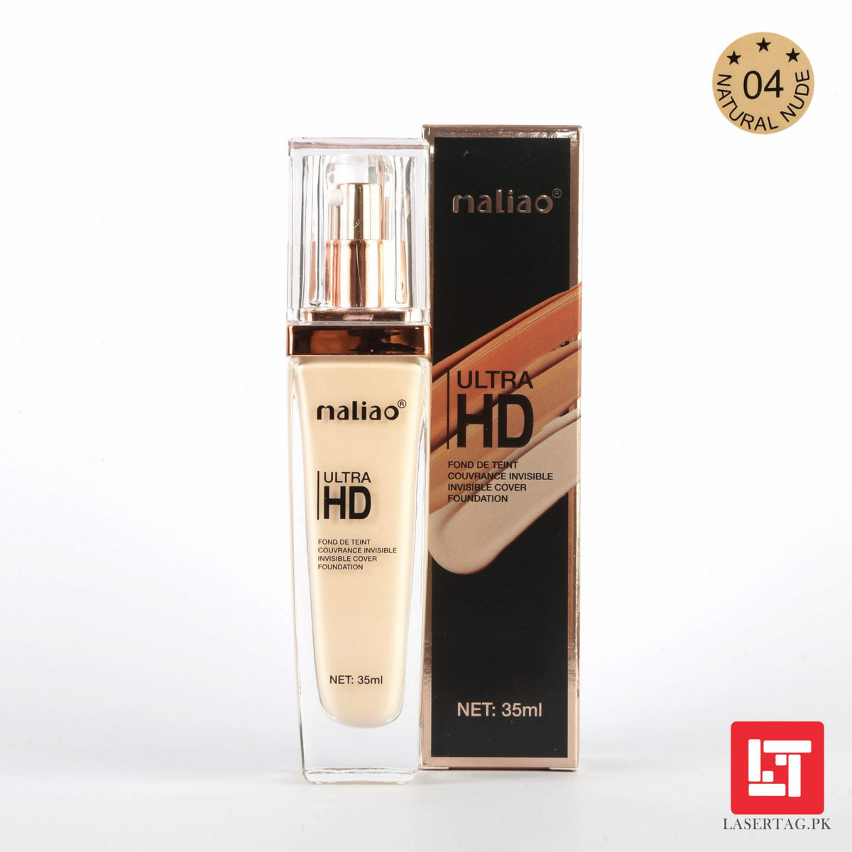 Maliao Ultra HD Invisible Cover Foundation Natural Nude M217-04 35ml freeshipping - lasertag.pk