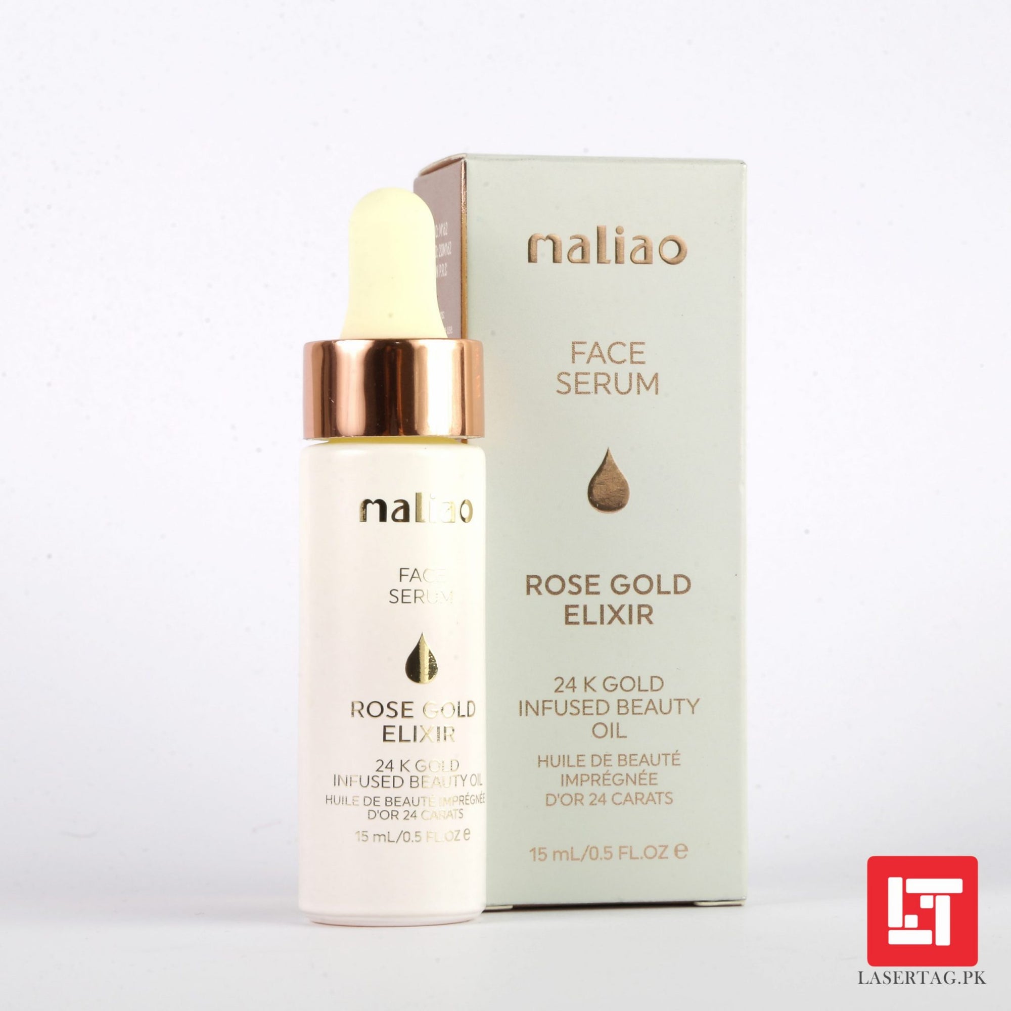 Maliao Face Serum Rose Gold Elixir 24K Gold Infused Beauty Oil M162 15ml freeshipping - lasertag.pk