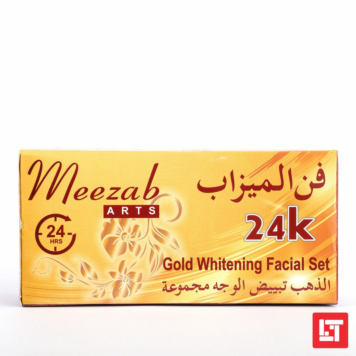 Meezab Art 24K Gold Whitening Facial Set Pack of 5 - Gold Bleach - Gold Cleanser, Gold Scrub, Gold Massage, Gold Mask freeshipping - lasertag.pk