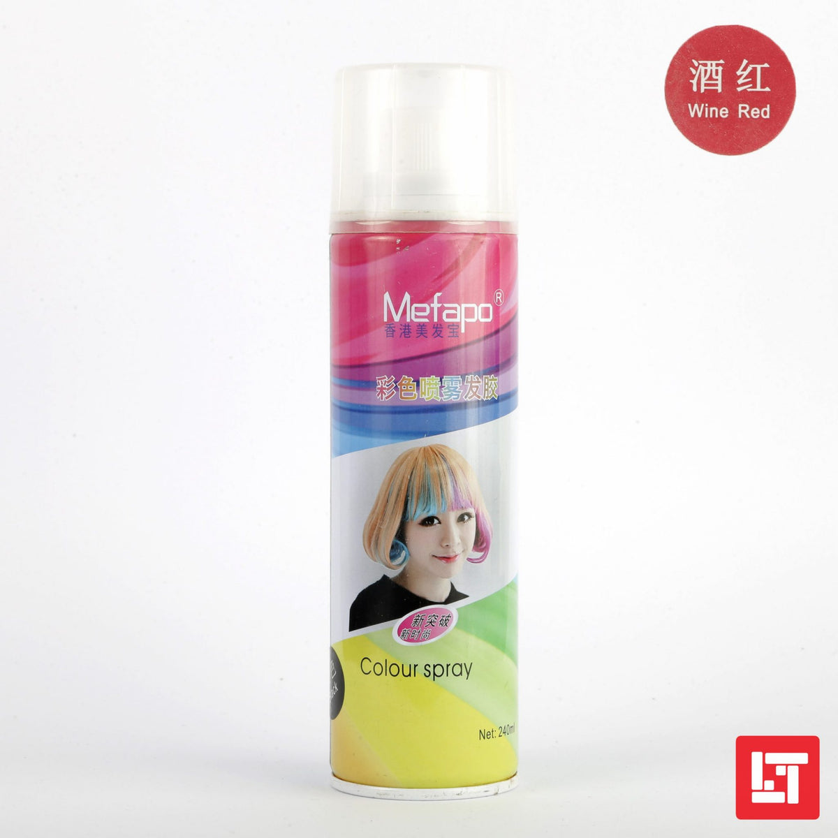 Mefapo Color Hair Spray 240ml Wine Red freeshipping - lasertag.pk
