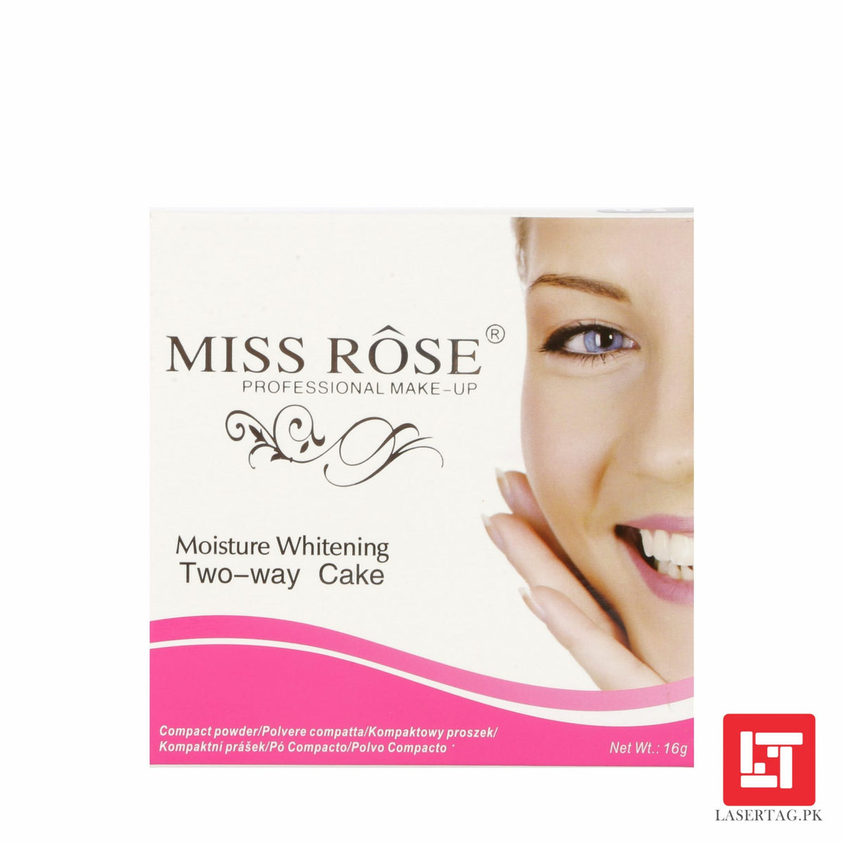 Miss Rose Moisture Whitening Two-Way Cake Compact Powder 7003-146Y1 freeshipping - lasertag.pk