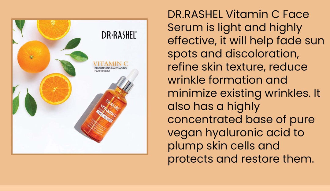 Dr Rashel Vitamin C Brightening &amp; Anti Aging Skin Care Series 5 Piece Set